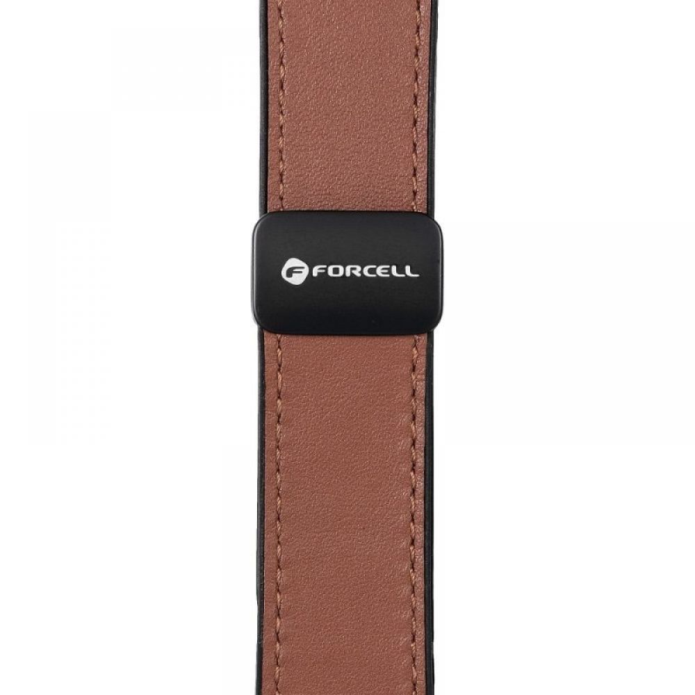 FORCELL F-DESIGN FA21 narukvica od ekoloske koze za APPLE Watch 42/44/45/49 mm braon