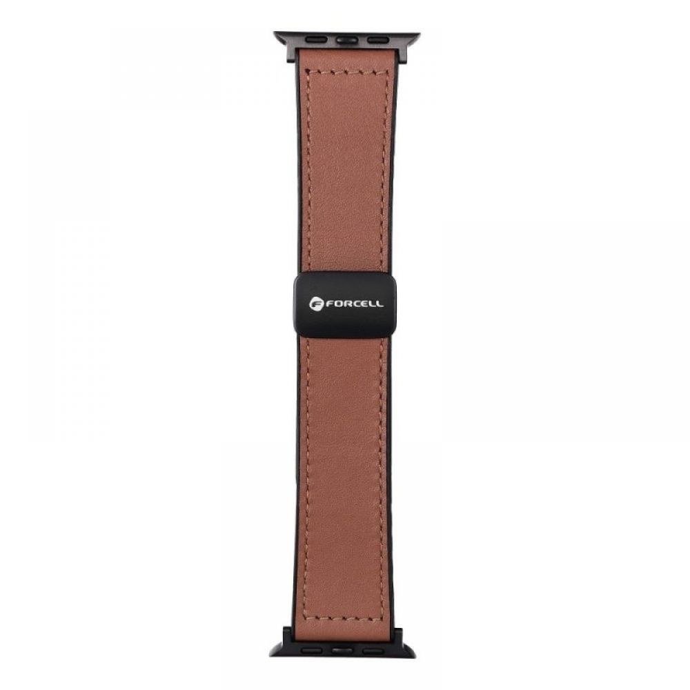 FORCELL F-DESIGN FA21 narukvica od ekoloske koze za APPLE Watch 38/40/41 mm braon