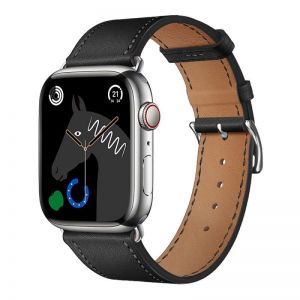 FORCELL F-DESIGN FA20 narukvica od ekoloske koze za APPLE Watch 42/44/45/49 mm crna