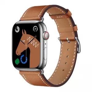 FORCELL F-DESIGN FA20 narukvica od ekoloske koze za APPLE Watch 42/44/45/49 mm braon