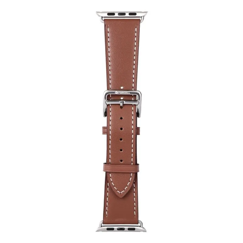 FORCELL F-DESIGN FA20 narukvica od ekoloske koze za APPLE Watch 42/44/45/49 mm braon