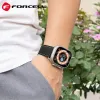 FORCELL F-DESIGN FA20 narukvica od ekoloske koze za APPLE Watch 38/40/41 mm crna