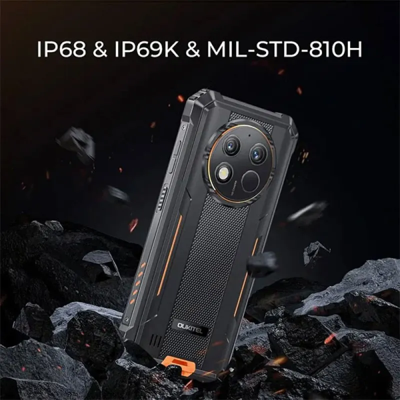 Mobilni telefon OUKITEL G1 Rugged Smartphone / 6+18GB / 256GB / 10600mAh / Android14 crni