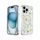 Futrola Luxury Flowers za iPhone 16 (6.1) srebrna