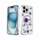 Futrola Luxury Flowers za iPhone 16 Pro Max (6.9) ljubicasta