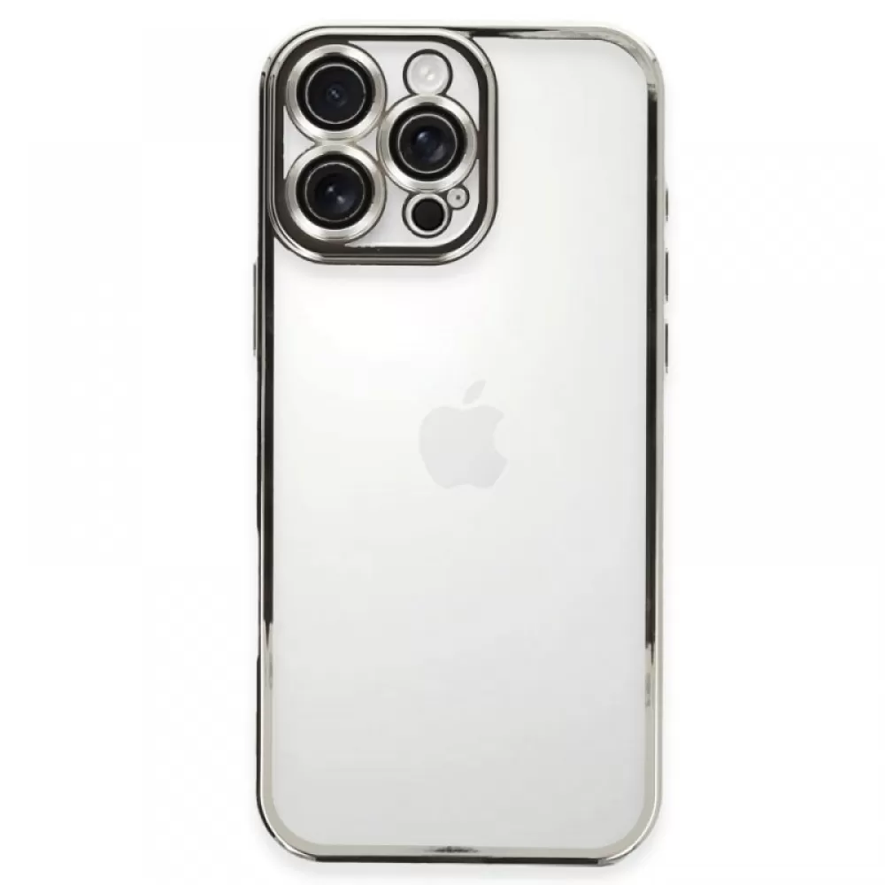 Futrola sa NIKLOVANIM OBODOM za Xiaomi Poco X6 Pro srebrna