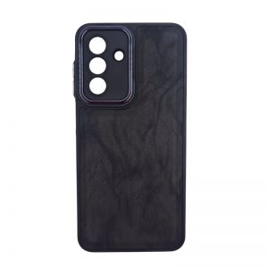 Futrola Leather sa Niklovanim obodom za Samsung A166 Galaxy A16 crna