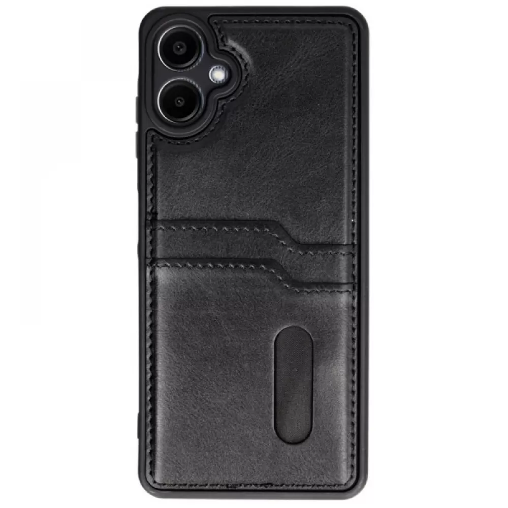 Futrola Leather Card za Samsung Galaxy S25 Edge crna