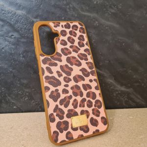 Futrola Leather Print za Samsung Galaxy S25 braon