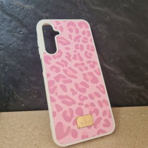 Futrola Leather Print za Xiaomi Redmi Note 14 Pro 5G roze