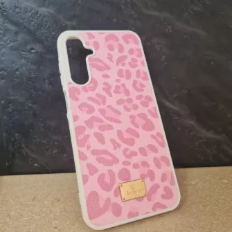 Futrola Leather Print za Xiaomi Redmi Note 14 Pro 5G roze