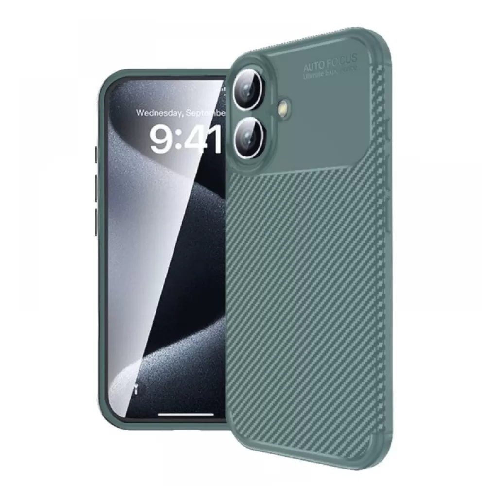 Silikonska futrola AUTO FOCUS LINE za Vivo V50 Lite maslinasto zelena
