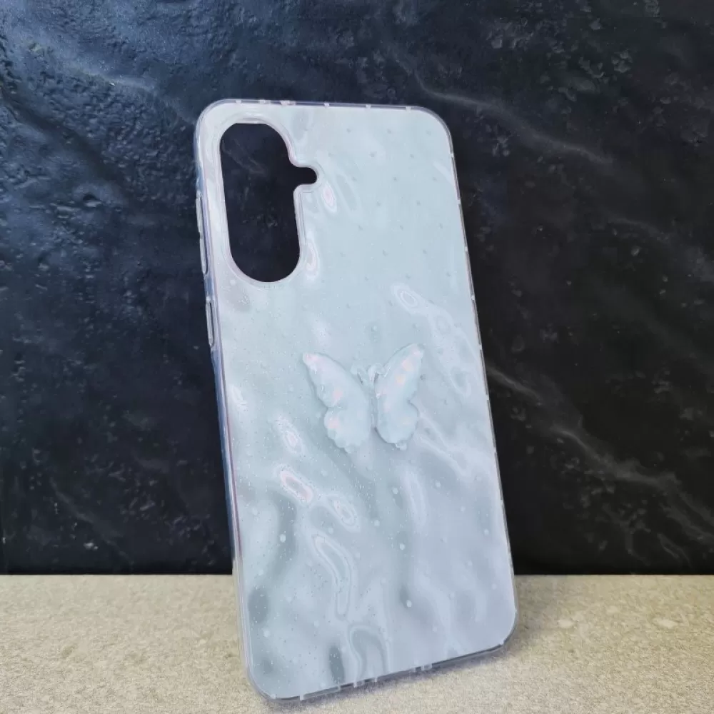 Futrola 3D HOLO Butterfly za Xiaomi Redmi 13 4G srebrna