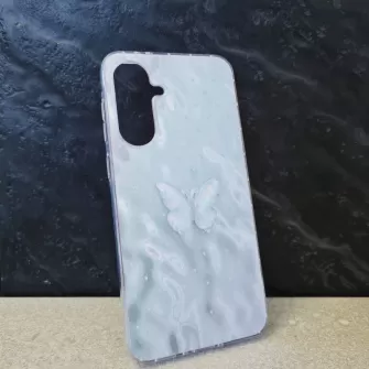 Futrola 3D HOLO Butterfly za Xiaomi Redmi 13 4G srebrna