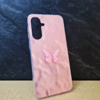 Futrola 3D HOLO Butterfly za Samsung A566 Galaxy A56 roze