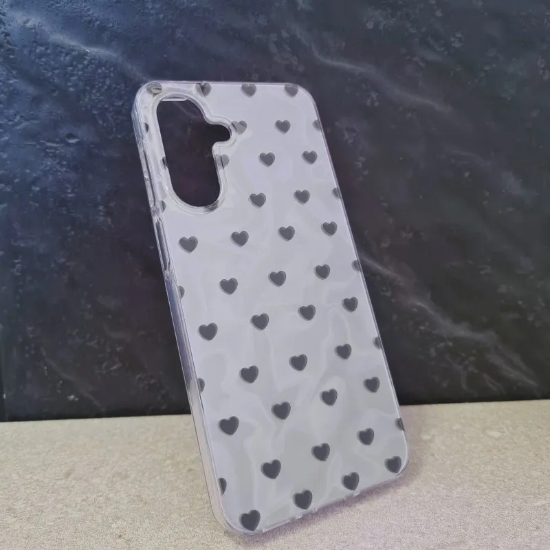 Futrola Sedef Heart za Samsung A566 Galaxy A56 srebrna