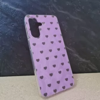 Futrola Sedef Heart za Samsung A556 Galaxy A55 lila