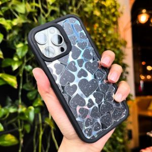 Futrola Luxury Heart za Xiaomi Redmi Note 13 Pro Plus crna