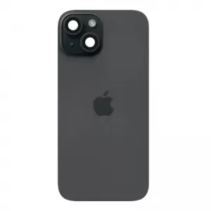 Poklopac baterije sa staklom kamere i NFC za iPhone 15 crni ORG