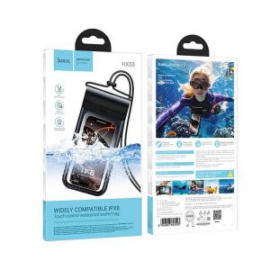 Vodootporna maska za mobilni telefon Hoco IP68 240 x 120 x 15 mm HX53 crna