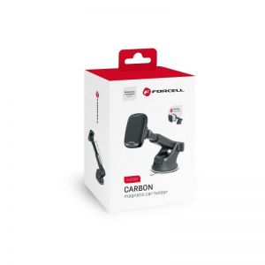 FORCELL F-GRIP Carbon H-CT327 magnetni drzac za automobil za vetrobransko staklo / instrument tablu crni