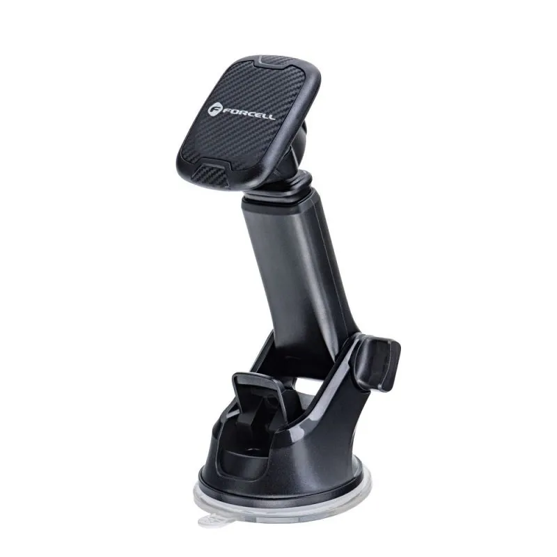FORCELL F-GRIP Carbon H-CT327 magnetni drzac za automobil za vetrobransko staklo / instrument tablu crni