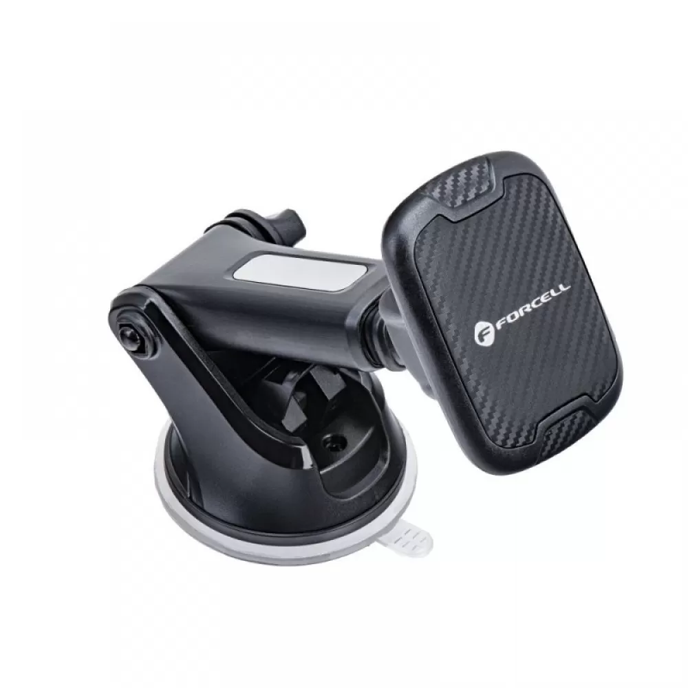 FORCELL F-GRIP Carbon H-CT327 magnetni drzac za automobil za vetrobransko staklo / instrument tablu crni