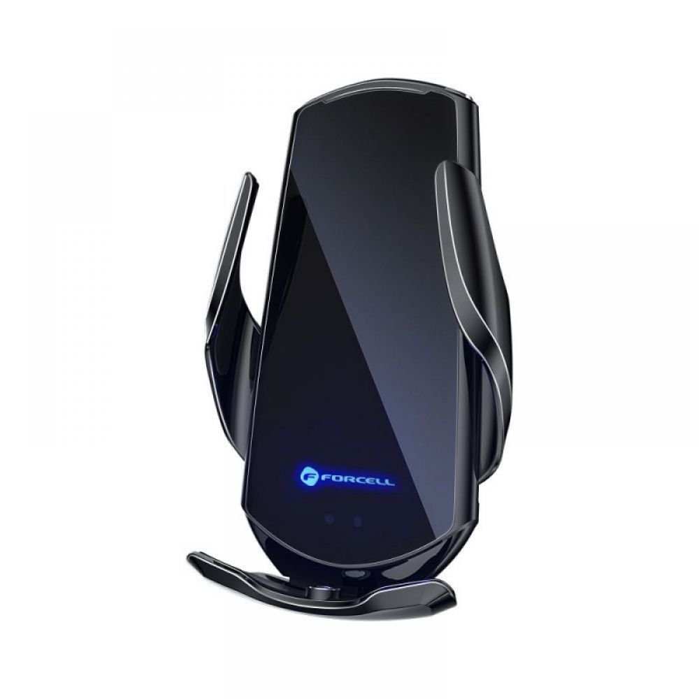 FORCELL drzac za automobil sa bezicnim punjenjem, automatskim senzorom + magnetnim adapterima HS1 15W crni
