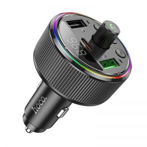 HOCO auto transmiter FM bluetooth 2 x USB A + Type C PD QC3.0 30W E82 crni