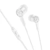 zicane slusalice HOCO Dzek 3,5 mm sa mikrofonom M104 bele