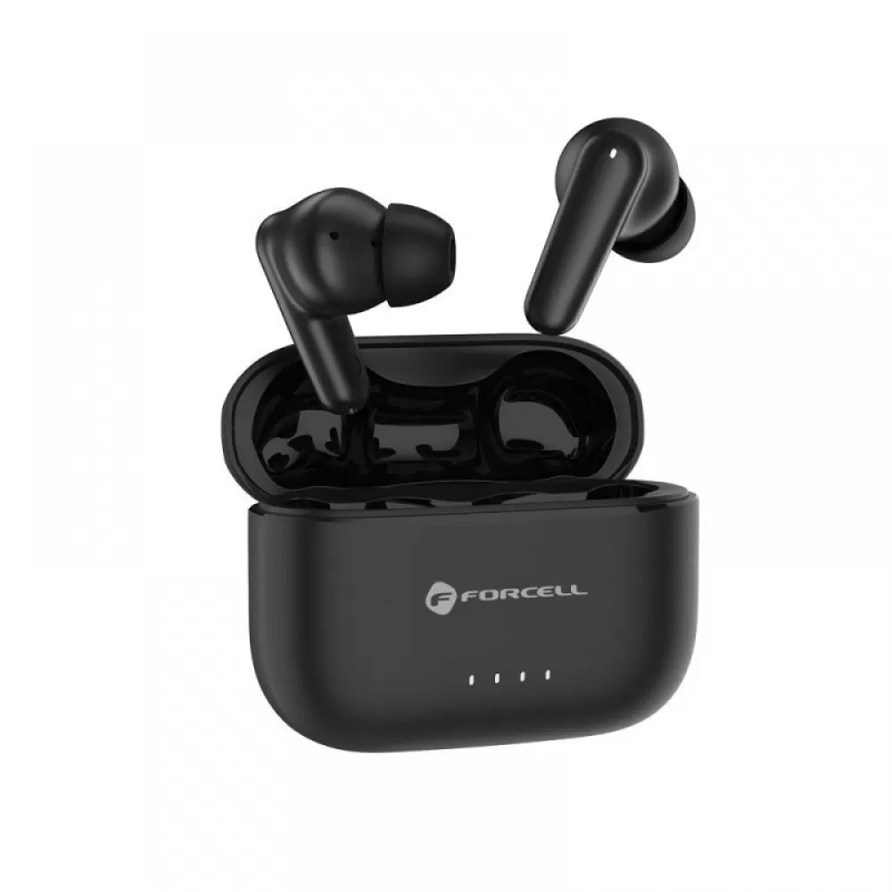 FORCELL F-AUDIO Super Clear Calls bezicne slusalice bluetooth TWS ANC + ENC + DONGLE crne