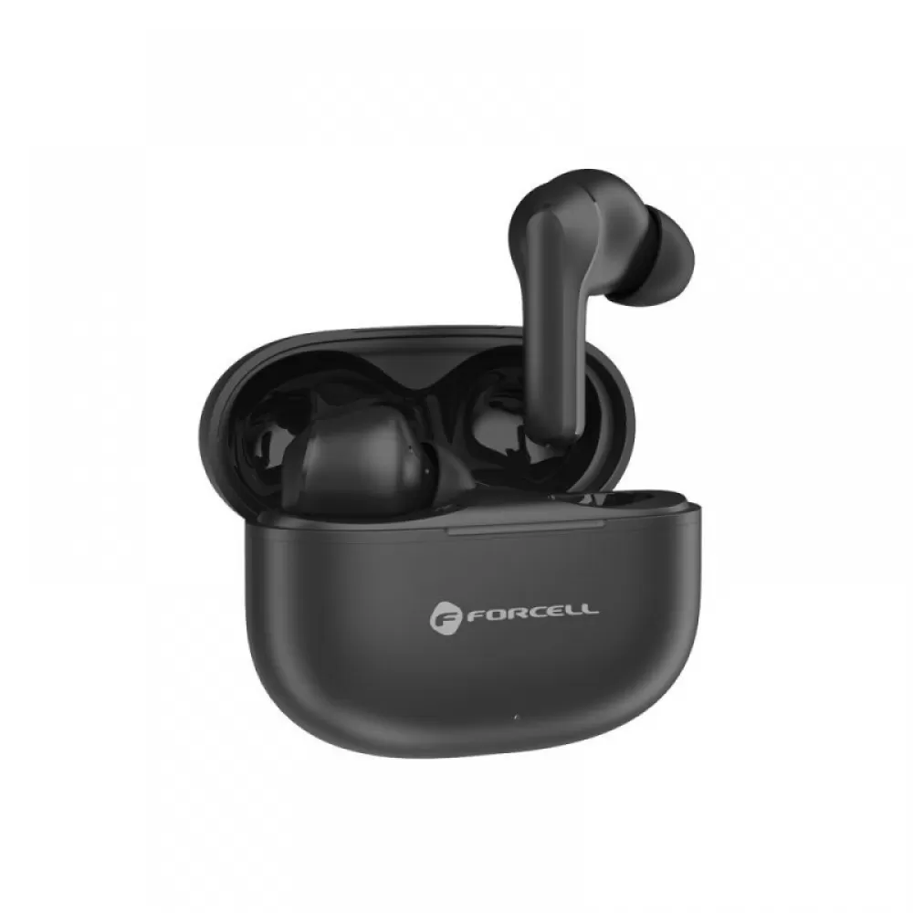 FORCELL F-AUDIO Bass Engine bezicne slusalice bluetooth TWS ANC + ENC + TUYA APP crne