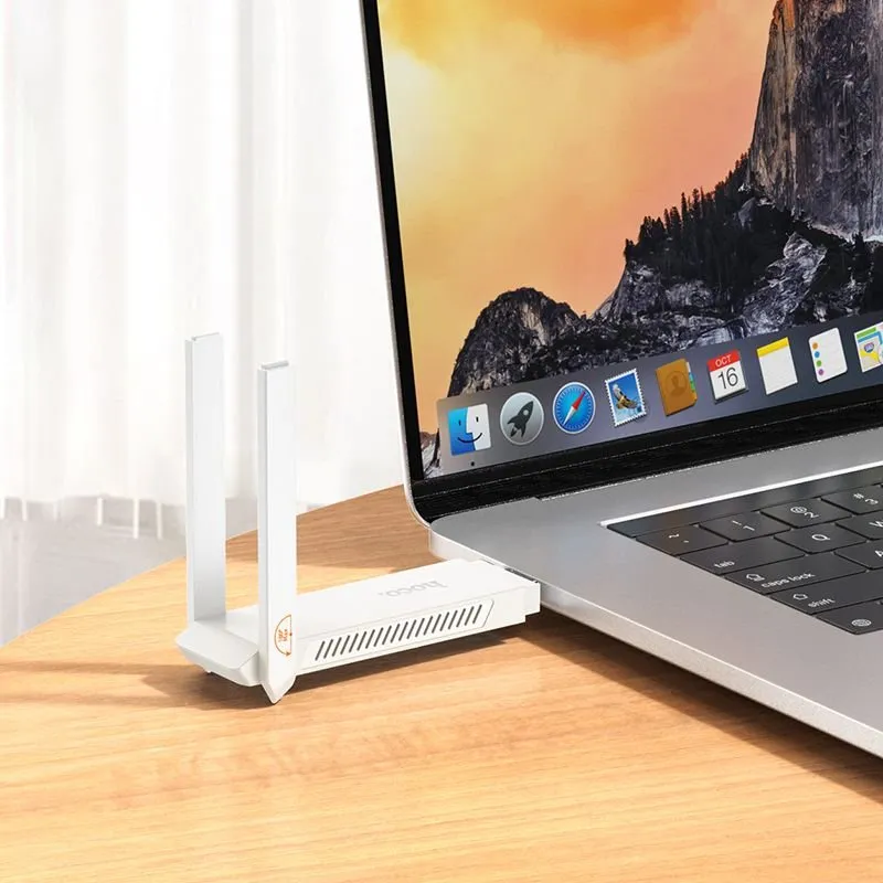 Prenosni bezicni ruter USB A Hoco WiFi HI40 beli