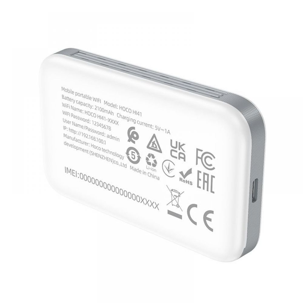 Prenosni bezicni ruter Hoco WiFi HI41 beli