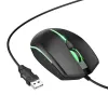 HOCO gaming zicani USB A kompjuterski mis 2400 dpi GM37 crni