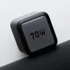 FORCELL F-ENERGY GaN III VT-R7 putni punjac sa uvlacivim kablom Type C i 1x Type C, 1x USB A prikljuccima za punjenje PD QC4.0 3A 70W sivi