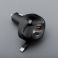 FORCELL F-ENERGY Alu auto punjac sa uvlacivim kablom Type C i Type C + USB A prikljuccima PD QC4.0 SFC2.0 3A 75W crni