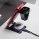Forcell F-ENERGY Simply Charge 3u1 bezicni punjac od aluminijuma kompatibilan sa Apple Watch i Samsung Watch sivi