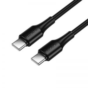 Kabl USB C na USB C Hoco 3A 60W 1 m X120 crni