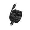 Kabl USB C na USB C Hoco 3A 60W 1 m X120 crni