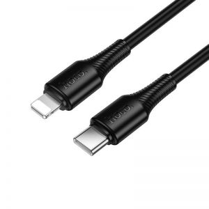 Kabl USB C na Lightning Hoco PD 27W 1 m X120 crni