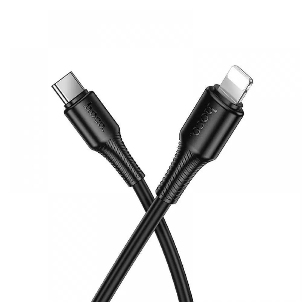 Kabl USB C na Lightning Hoco PD 27W 1 m X120 crni