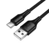 Kabl USB A na USB C Hoco 3A 1 m X120 crni