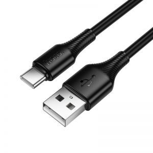 Kabl USB A na USB C Hoco 3A 1 m X120 crni