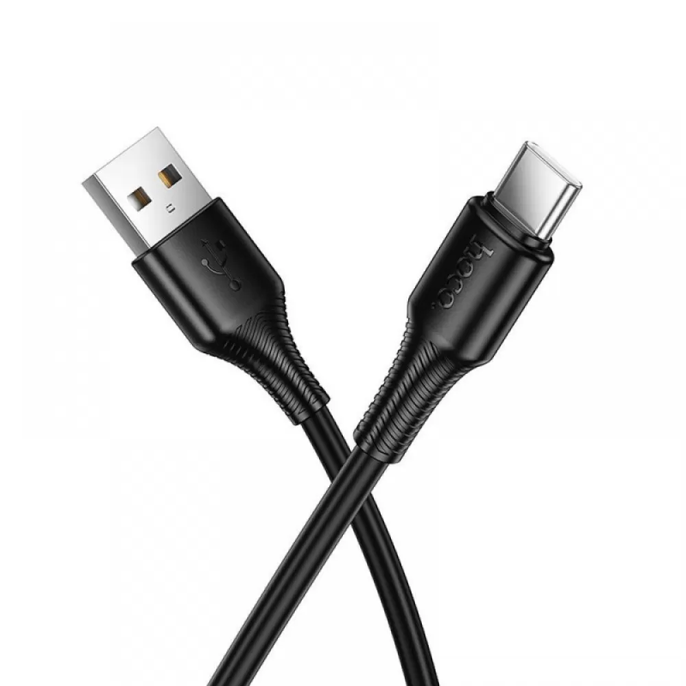 Kabl USB A na USB C Hoco 3A 1 m X120 crni