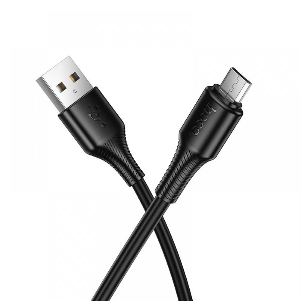Kabl USB A na Micro USB Hoco 2,4A 1 m X120 crni