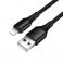 Kabl USB A na Lightning Hoco 2,4A 1 m X120 crni