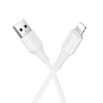 Kabl USB A na Lightning Hoco 2,4A 1 m X120 beli