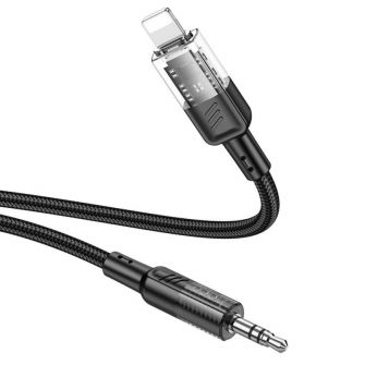 HOCO kabl AUX Audio Dzek 3,5mm na Lightning 8-pin UPA27 1,2m crni