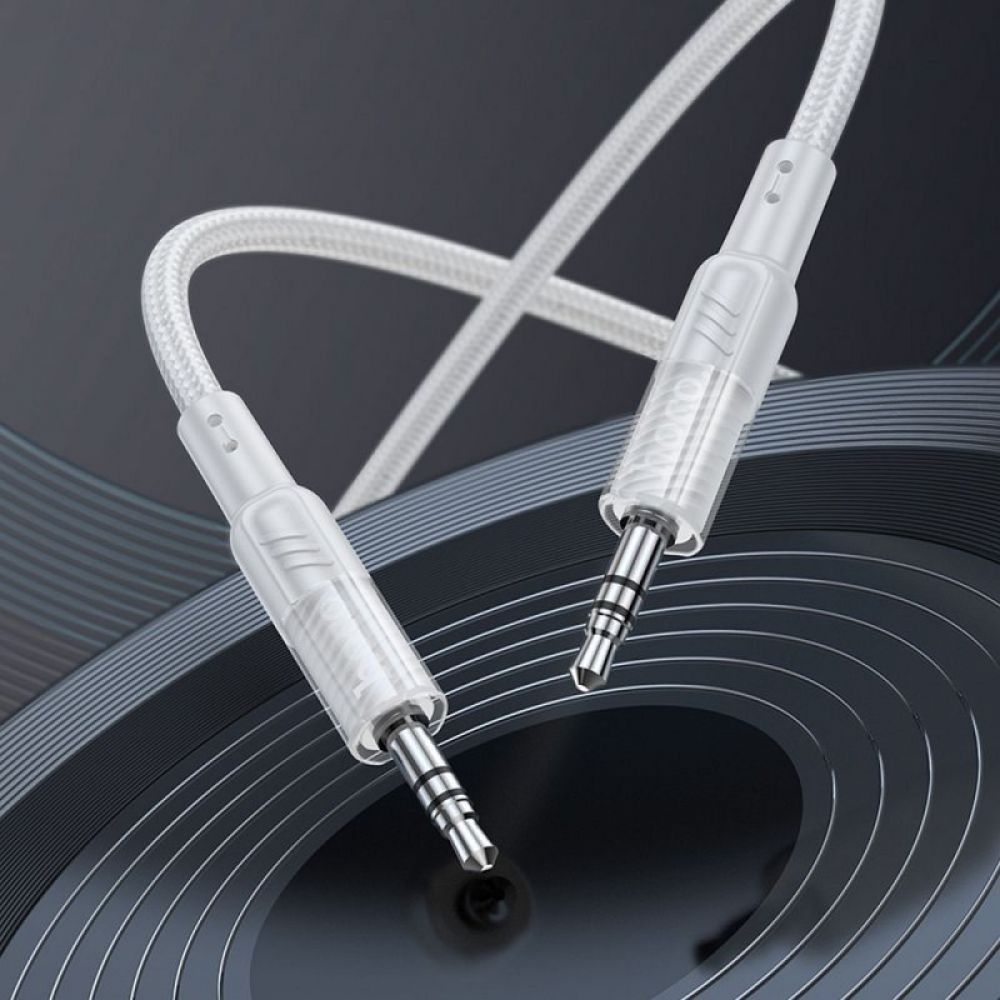 HOCO kabl AUX Audio Dzek 3,5mm na 3,5mm UPA27 1,2m sivi